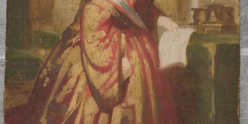 Claudi Lorenzale - Esbós per a un retrat de la reina Isabel II - Cap a 1860-1868 image for: Claudi Lorenzale - Esbós per a un retrat de la reina Isabel II - Cap a 1860-1868