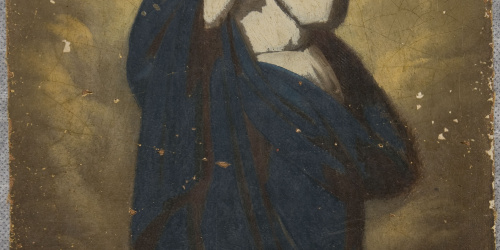 image for: Claudi Lorenzale - Esbós per a una Puríssima - Cap a 1863