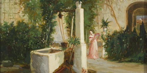 image for: Tomàs Padró - Hort amb pou - 1876