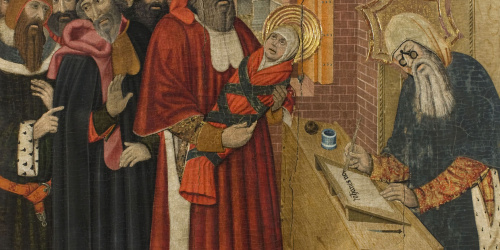 Pere Garcia de Benavarri - Inscripció del nom de sant Joan Baptista - Cap a 1473-1482 image for: Pere Garcia de Benavarri - Inscripció del nom de sant Joan Baptista - Cap a 1473-1482