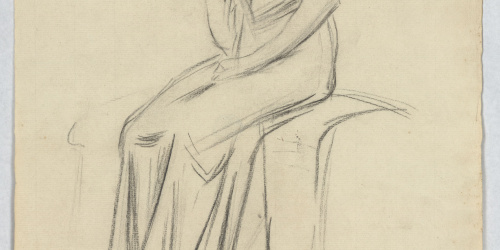 image for: Josep Llimona - Estudi per a l&#039;escultura funerària «Record dels morts» (panteó Mundet, Arenys de Mar) - Cap a 1901