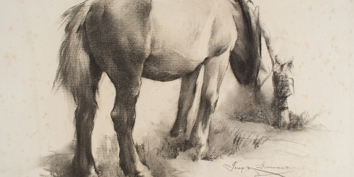 image for: Josep Llimona - Cavall - Cap a 1900