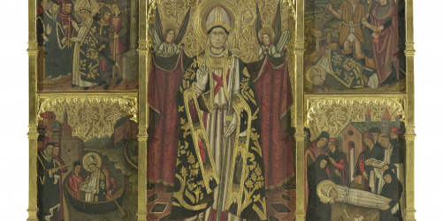 Jaume Huguet - Retaule de sant Cebrià - Cap a l'últim quart del segle XV image for: Jaume Huguet - Retaule de sant Cebrià - Cap a l'últim quart del segle XV