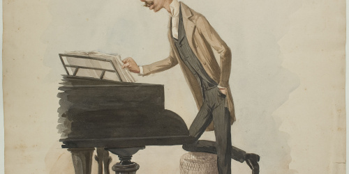 Josep Parera Romero - Caricatura d'Enric Granados - Cap a 1880-1890 image for: Josep Parera Romero - Caricatura d'Enric Granados - Cap a 1880-1890