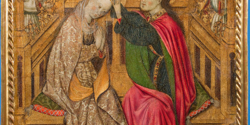 image for: Bernat Martorell - Coronació de la Mare de Déu - Cap a 1445-1452