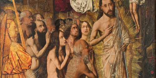 image for: Bartolomé Bermejo - Entrada al Paradís i visió del Crucificat - Cap a 1474-1479