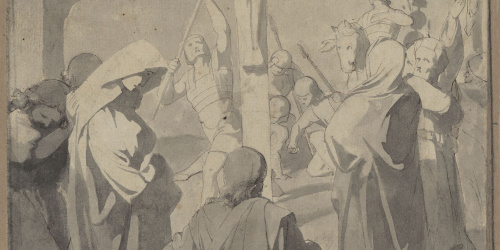 image for: Claudi Lorenzale - Crucifixió - Cap a 1840-1850