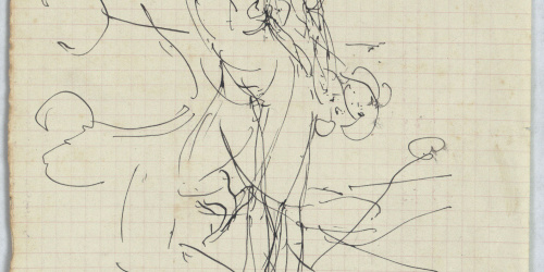 image for: Antoni Caba - Apunt de figura al·legòrica - Cap a 1883