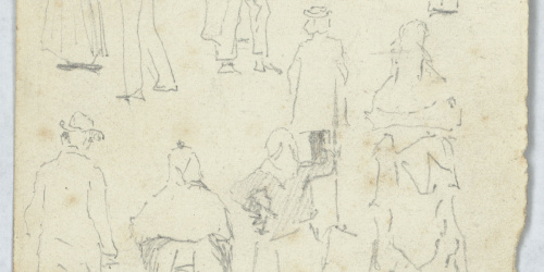 image for: Antoni Caba - Apunts de figures (anvers) / Croquis de figures (revers) - Cap a 1860-1870