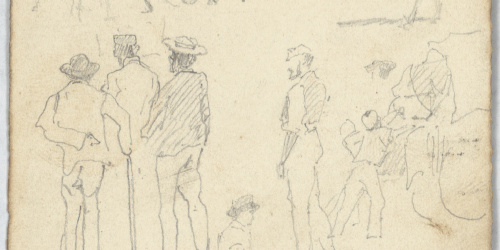 image for: Antoni Caba - Apunts de figures (anvers) / Apunts de figures (revers) - Cap a 1860-1870