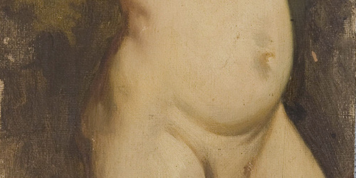 Claudi Lorenzale - Còpia d'un fragment de l'«Ofrena a Venus» de Tiziano - Cap a 1851 image for: Claudi Lorenzale - Còpia d'un fragment de l'«Ofrena a Venus» de Tiziano - Cap a 1851