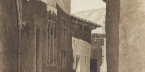 Antoni Rigalt - Un carrer de Cardona - Cardona, 1910 image for: Antoni Rigalt - Un carrer de Cardona - Cardona, 1910