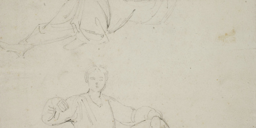 image for: Claudi Lorenzale - Estudis de figura femenina - Cap a 1840-1860