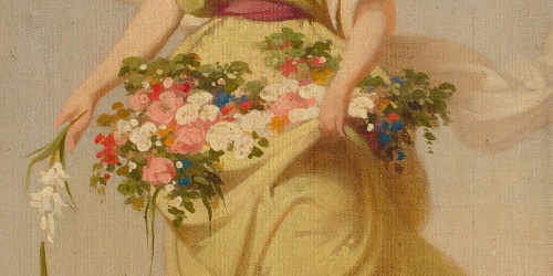 image for: Claudi Lorenzale - Esbós per a «Al·legoria de la Primavera» - Cap a 1847