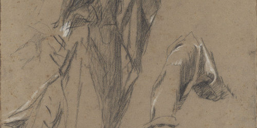 image for: Antoni Caba - Estudi de figura per a la pintura «Penediment de Judes» - Cap a 1874