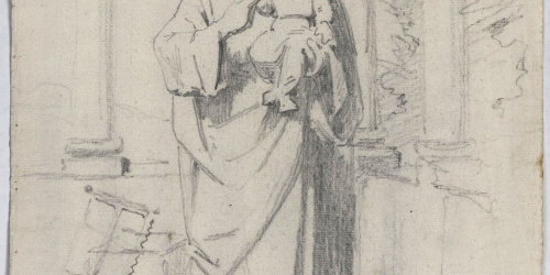 image for: Claudi Lorenzale - Sant Josep i el nen Jesús a la fusteria - Cap a 1850-1870