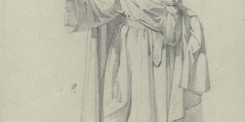 image for: Claudi Lorenzale - Cavaller amb indumentària medieval - Cap a 1870
