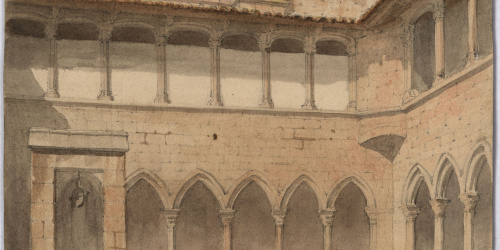 image for: Claudi Lorenzale - Claustre gòtic - Cap a 1840-1850