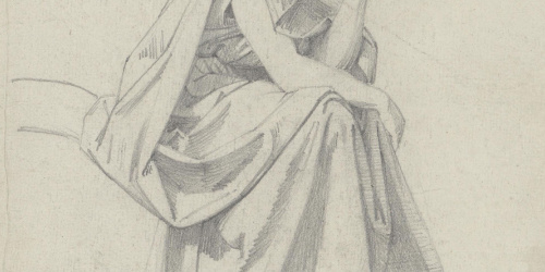 image for: Claudi Lorenzale - Dona asseguda - Cap a 1850-1870