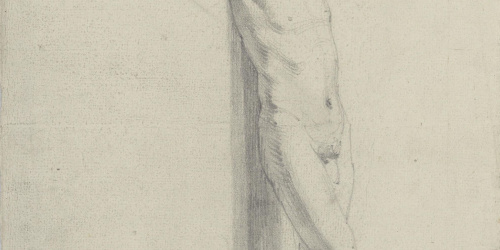 image for: Claudi Lorenzale - Crist clavat a la Creu - Cap a 1850-1860