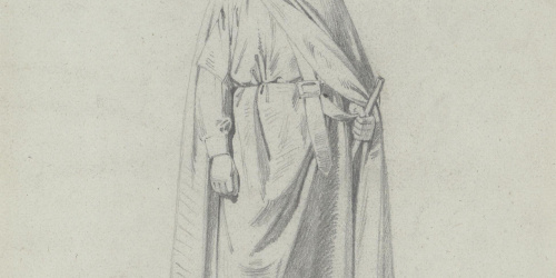 image for: Claudi Lorenzale - Cavaller amb indumentària medieval - Cap a 1860-1880