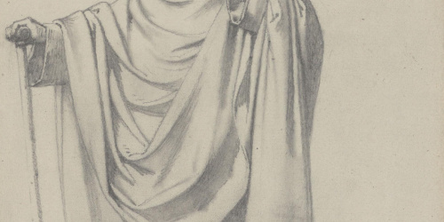 image for: Claudi Lorenzale - Estudi d'un ambaixador de la Diputació de Barcelona (anvers) / Estudi d'un ambaixador de la Diputació de Barcelona (revers) - Cap a 1870