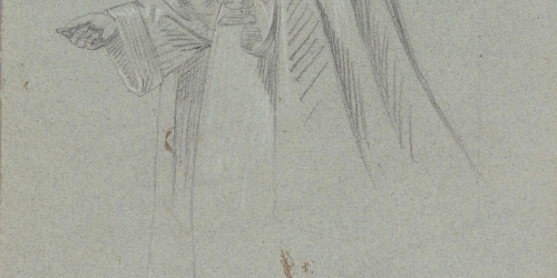 image for: Claudi Lorenzale - Capellà donant la Comunió - Cap a 1850-1870