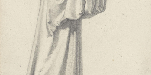 image for: Claudi Lorenzale - Home amb els braços alçats, probablement sostenint una creu - Cap a 1850-1870