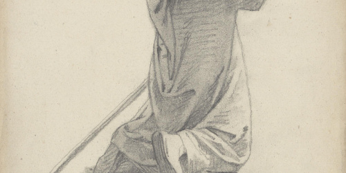 image for: Claudi Lorenzale - Cavaller medieval agenollat - Cap a 1870