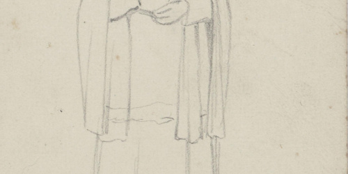 Claudi Lorenzale - Sacerdot amb un llibre tancat a les mans - Cap a 1850-1870 image for: Claudi Lorenzale - Sacerdot amb un llibre tancat a les mans - Cap a 1850-1870