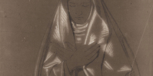 image for: Claudi Lorenzale - Bust d'una monja [?] - Cap a 1850-1870