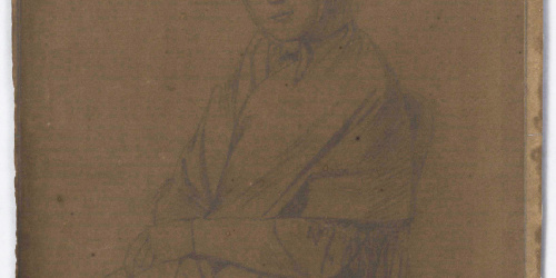 Claudi Lorenzale - Retrat de dona asseguda - Cap a 1860-1880 image for: Claudi Lorenzale - Retrat de dona asseguda - Cap a 1860-1880