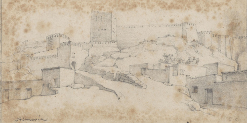 Claudi Lorenzale - Alcassaba d'Almeria - Cap a 1843 image for: Claudi Lorenzale - Alcassaba d'Almeria - Cap a 1843