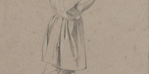 Claudi Lorenzale - Figura masculina - Cap a 1850-1870 image for: Claudi Lorenzale - Figura masculina - Cap a 1850-1870