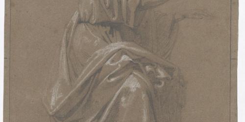 Claudi Lorenzale - Dona asseguda - Cap a 1850-1870 image for: Claudi Lorenzale - Dona asseguda - Cap a 1850-1870