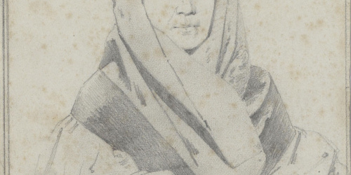 Claudi Lorenzale - Retrat de dona - Cap a 1860-1880 image for: Claudi Lorenzale - Retrat de dona - Cap a 1860-1880