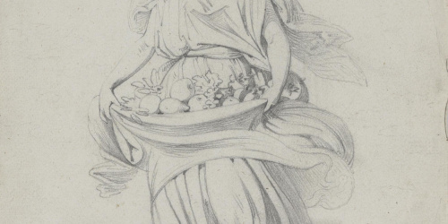 Claudi Lorenzale - Estudi de l'Al·legoria de la Tardor per al quadre del mateix nom - Cap a 1857 image for: Claudi Lorenzale - Estudi de l'Al·legoria de la Tardor per al quadre del mateix nom - Cap a 1857