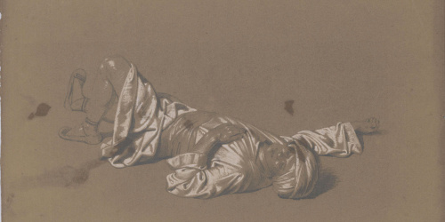 Claudi Lorenzale - Estudi de figura per al quadre «Otger Cathaló» (anvers) / Estudi per al quadre «Otger Cathaló» (revers) - Cap a 1855 image for: Claudi Lorenzale - Estudi de figura per al quadre «Otger Cathaló» (anvers) / Estudi per al quadre «Otger Cathaló» (revers) - Cap a 1855