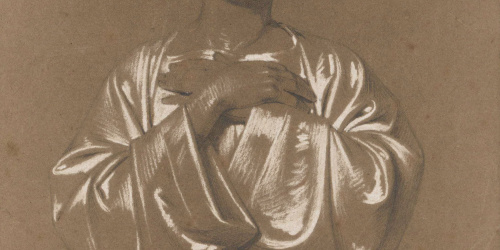 Claudi Lorenzale - Noia jove en actitud de recolliment - Cap a 1850-1870 image for: Claudi Lorenzale - Noia jove en actitud de recolliment - Cap a 1850-1870