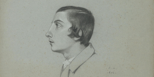 Claudi Lorenzale - Retrat de jove - Cap a 1840-1860 image for: Claudi Lorenzale - Retrat de jove - Cap a 1840-1860