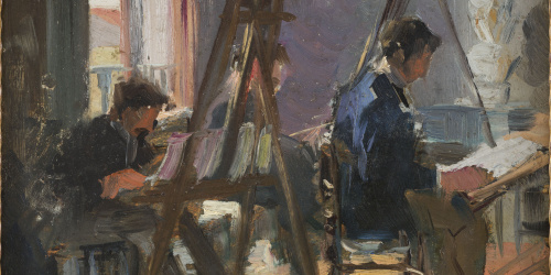 Francesc Gimeno - Interior de taller - Cap a 1900-1915 image for: Francesc Gimeno - Interior de taller - Cap a 1900-1915