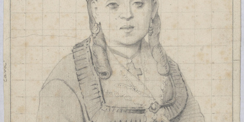 image for: Claudi Lorenzale - Retrat de dama - Cap a 1860-1880