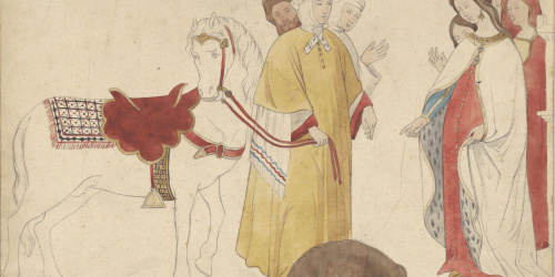 image for: Claudi Lorenzale - Còpia d'una pintura mural - Cap a 1840-1850