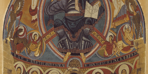 Joan Vallhonrat - Reproducció de les pintures de l'absis de Sant Climent de Taüll - 1908 image for: Joan Vallhonrat - Reproducció de les pintures de l'absis de Sant Climent de Taüll - 1908