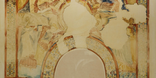 image for: Joan Vallhonrat - Reproducció de les pintures de Sant Joan de Boí. Façana nord - 1908