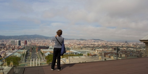 Mirador del Museu nacional d&#039;Art de Catalunya.