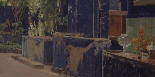 Pati blau (detall), Santiago Rusiñol, 1913 Pati blau (detall), Santiago Rusiñol, 1913