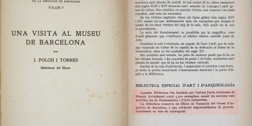 Una visita al Museu de Barcelona Una visita al Museu de Barcelona