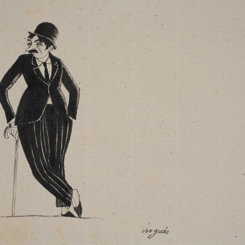 Xavier Nogués - Del senyor flamant  (il·lustració per a les «Sàtires» de Guerau de Liost) - Cap a 1927
