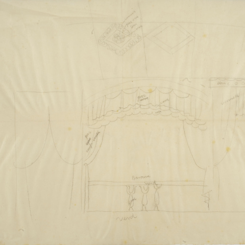 Xavier Nogués - Estudi preparatori per al quadre «L&#039;envelat», no realitzat - Cap a 1940